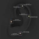 Rosec Jewels-Freshwater Pearl Flower Earring for Upper Lobe Piercing