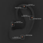 Rosec Jewels-Natural Ruby Simple Tragus Earring