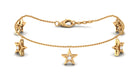Rosec Jewels-Diamond Star Chain Charm Bracelet