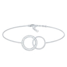 Diamond Eternity Chain Bracelet For Women Natural - ( HI-SI ) - Rosec Jewels