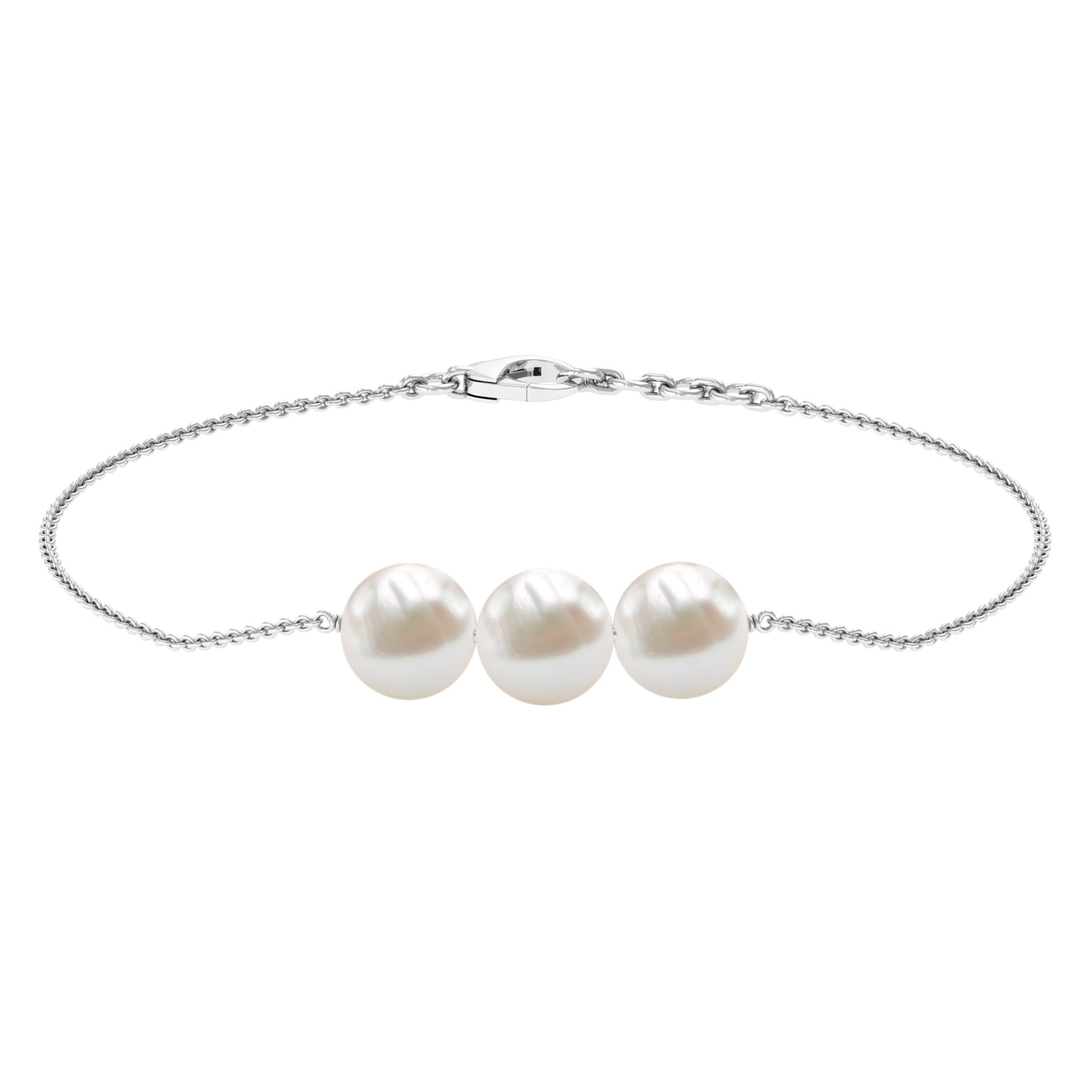 8mm Freshwater Pearl Stackable Bridal Bracelet