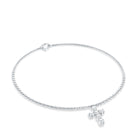 Certified Lab Grown Diamond Cross Bracelet Lab - ( EF-VS ) - Rosec Jewels