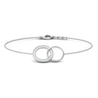 Diamond Eternity Chain Bracelet For Women Lab - ( EF-VS ) - Rosec Jewels