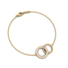 Diamond Eternity Chain Bracelet For Women Lab - ( EF-VS ) - Rosec Jewels