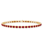 Lab Created Ruby Tennis Bracelet with Certificate AAAA - Rosec Jewels