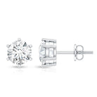 Rosec Jewels-IGI Certified 2 Carat Lab Grown Diamond Solitaire Stud Earrings