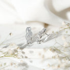 Lab Grown Diamond Infinity Earrings For Women Lab - ( EF-VS ) - Rosec Jewels