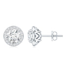 Rosec Jewels-IGI Certified Round Lab Grown Diamond Bridal Stud Earrings