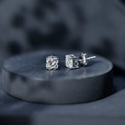 Certified 1.7 Carat Lily Cut Lab Grown Diamond Flower Stud Earrings Lab - ( EF-VS ) - Rosec Jewels