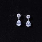 Classic Zircon Bridal Drop Earrings AAAA - Rosec Jewels