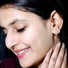 Rosec Jewels-Round Shaped Diamond Hoop Earrings