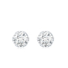 Designer 1 Carat Moissanite Stud Earrings with Screw Back D-VS1 - Rosec Jewels