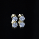 Certified Brilliant Cut 2 CT Moissanite Solitaire Stud Earrings D-VS1 - Rosec Jewels