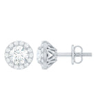 Rosec Jewels-Certified Lab Created Diamond Halo Stud Earrings