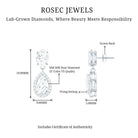 Rosec Jewels-Dangling Lab Grown Diamond Bridal Earrings