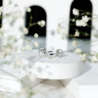 Rosec Jewels-Bezel Set Lab Grown Diamond Solitaire Stud Earrings