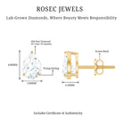 Rosec Jewels-Certified 2 Carat Diamond Teardrop Earrings With Screw Back
