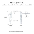 Rosec Jewels-Certified Lab Grown Diamond Dangling Earrings for Women
