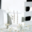 Rosec Jewels-Lab Grown Diamond Long Dangling Earrings