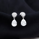 Rosec Jewels-Certified Lab Grown Diamond Dangling Bridal Earrings