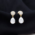 Rosec Jewels-Certified Lab Grown Diamond Dangling Bridal Earrings