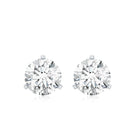 1 Carat Certified Moissanite Martini Stud Earrings D-VS1 - Rosec Jewels