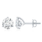 1 Carat Certified Moissanite Martini Stud Earrings D-VS1 - Rosec Jewels