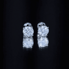 2.5 Carat Round Moissanite Studs in Claw Setting D-VS1 - Rosec Jewels