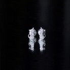 Rosec Jewels-1/4 CT Diamond Cat Stud Earrings in Gold