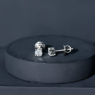 Rosec Jewels-1/4 CT Diamond Solitaire Stud Earrings in 4 Prong Setting