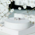 Rosec Jewels-4X4 MM Round Cut Diamond Solitaire Stud Earrings in 4 Prong Setting for Women