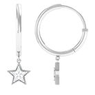 Rosec Jewels-Diamond Celestial Hoop Drop Earrings with Milgrain Details