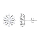 Rosec Jewels-Diamond Cluster Snowflake Stud Earrings