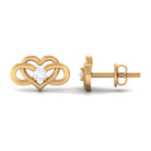 Rosec Jewels-Diamond Infinity Heart Earrings For Women