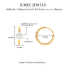 Rosec Jewels-Floral Hoop Earrings with Diamond