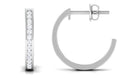 Rosec Jewels-Channel Set Round Diamond Hinged Hoop Earrings