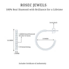 Rosec Jewels-Round Shaped Diamond Hoop Earrings