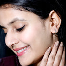 Rosec Jewels-Round Shaped Diamond Hoop Earrings