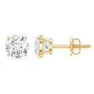 Rosec Jewels-Certified 1 Carat Lab Grown Diamond Stud Earrings with Screw Back