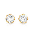 IGI Authenticated Lab Grown Diamond 2 Carat Stud Earrings with 8 Prongs Secure Setting Lab - ( E-VS1 ) - Rosec Jewels