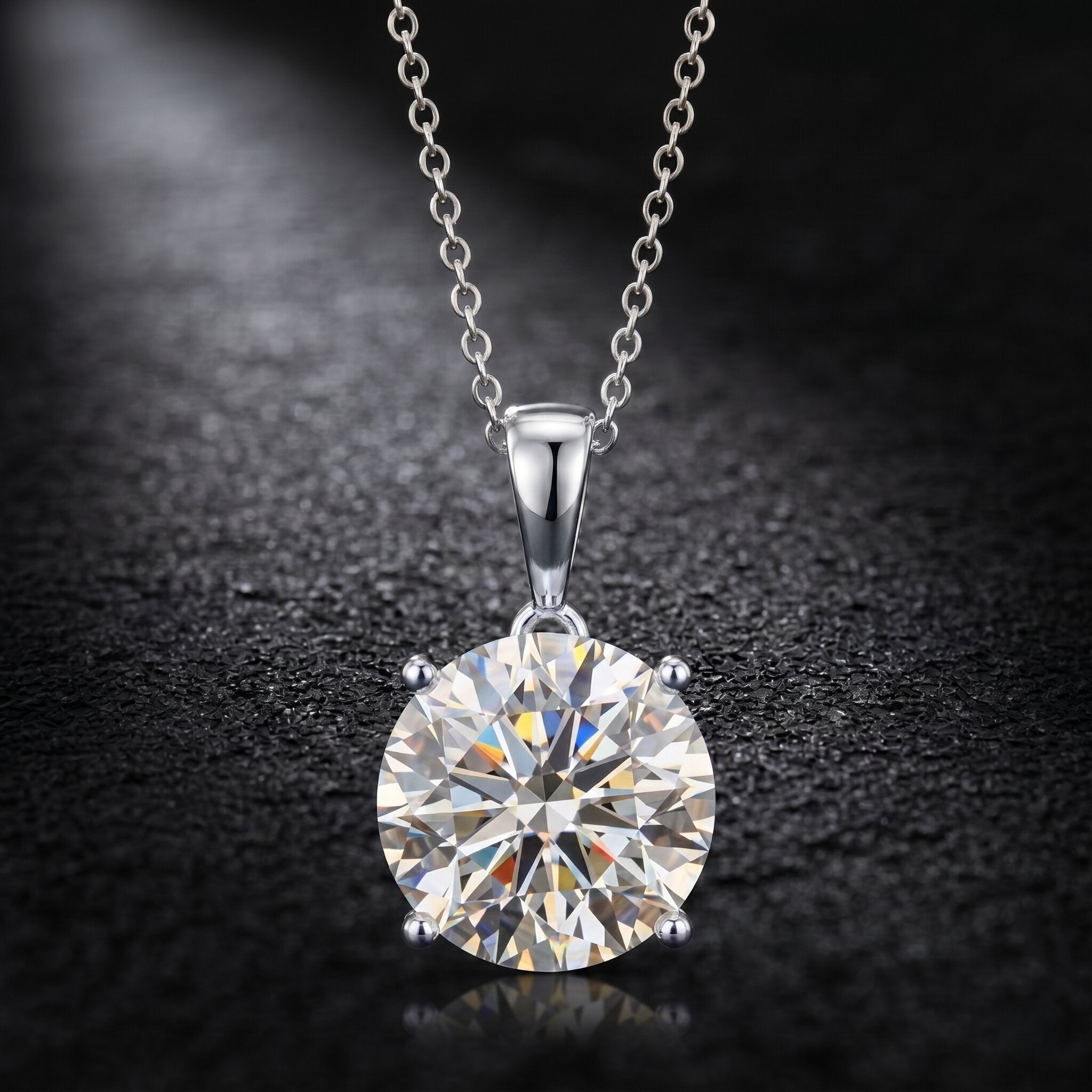 4 Carat IGI Certified Lab Grown Diamond Pendant Necklace Lab - ( E-VS1 ) - Rosec Jewels