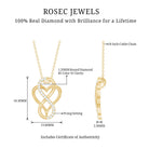 Rosec Jewels-Diamond Infinity Heart Necklace for Women