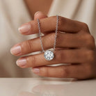 Bezel Set IGI Certified 2 Carat Lab Grown Diamond Solitaire Necklace Lab - ( E-VS1 ) - Rosec Jewels