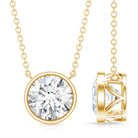 Rosec Jewels-IGI Certified 3 Carat Lab Grown Diamond Solitaire Necklace for Women