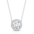 Rosec Jewels-1 Carat Lab Grown Diamond Bridal Necklace with IGI Certificate