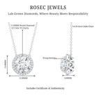 Rosec Jewels-IGI Certified 5 Carat Lab Grown Diamond Wedding Necklace