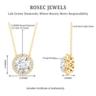 Rosec Jewels-IGI Certified 5 Carat Lab Grown Diamond Wedding Necklace