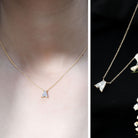 Rosec Jewels-Lab Grown Diamond Initial A Necklace 2 Carat