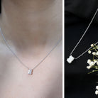 Rosec Jewels-2 Carat Initial B Necklace with Certified Lab Grown Diamond