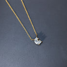 Rosec Jewels-Fancy Cut 2 Carat Lab Grown Diamond Letter C Necklace with Chain